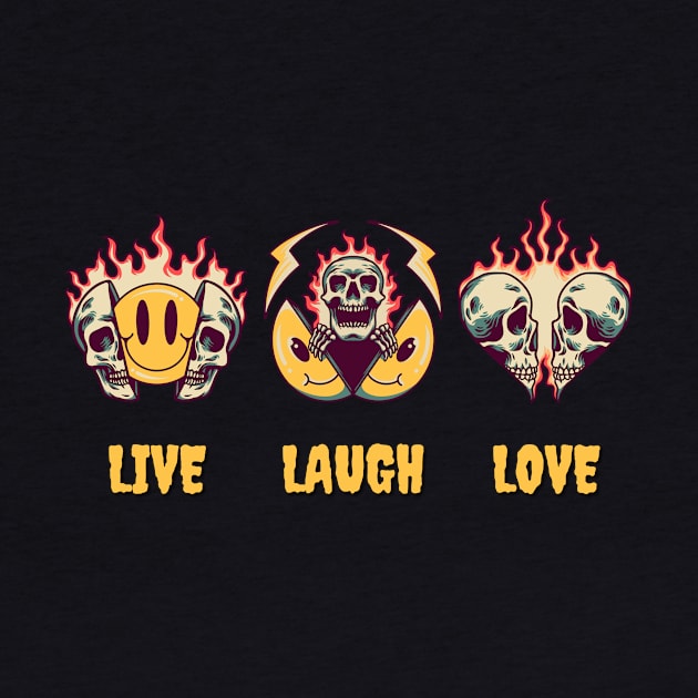 live laugh love by BZART